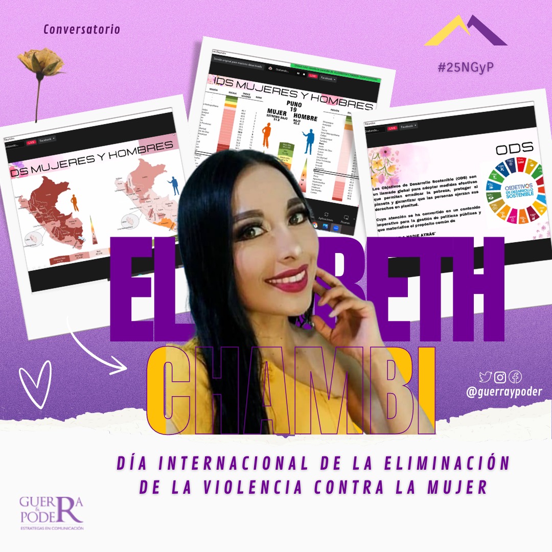 Día internacional de la eliminación de la violencia contra la mujer ♀️

"Muchas veces en los gobiernos no se da el acceso para que las mujeres y hombres participen en las mismas condiciones en diferentes actividades"

- Elizabeth Chambi

#25N #25NGyP