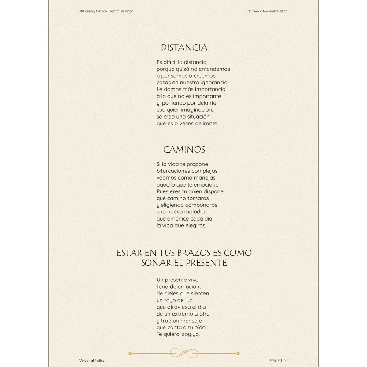 beatrizescribe's tweet photo. Por aquí os dejo las otras 3 páginas de l revista POESÍA Y MÉTRICA con algunas de mis poesías. La podéis descargar completa aquí : https://t.co/7cBlihp888 https://t.co/MO14IEEr15