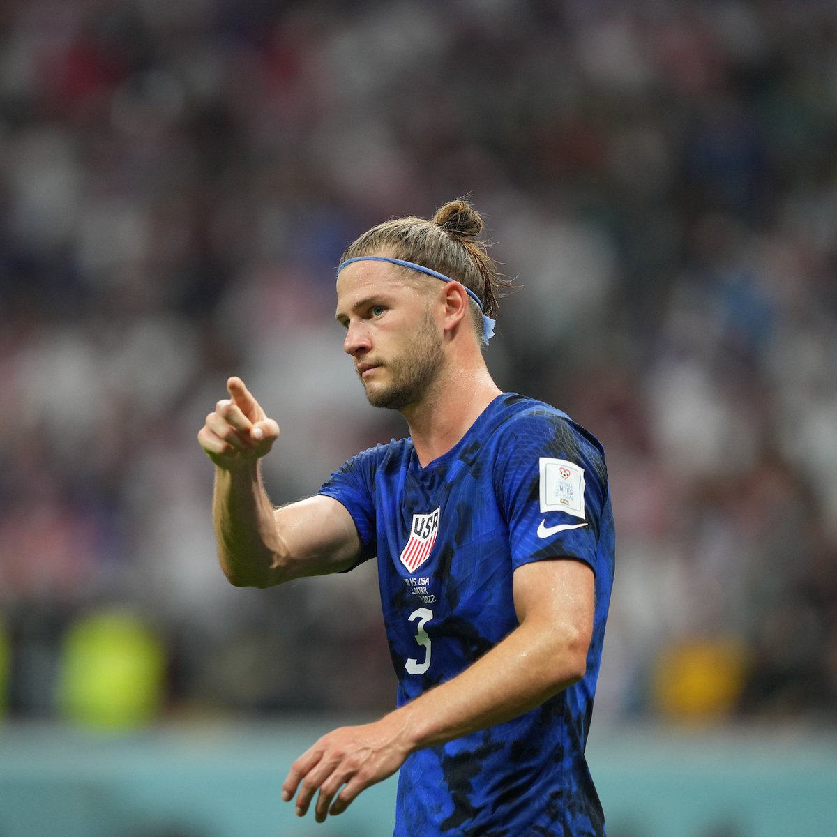 NashvilleSC's tweet photo. Walker Zimmerman vs. England:

88% pass accuracy
1 block
2 clearances
5 recoveries
Held Harry Kane without a shot on target

That's our guy 👏 https://t.co/AkLM3OFGvd