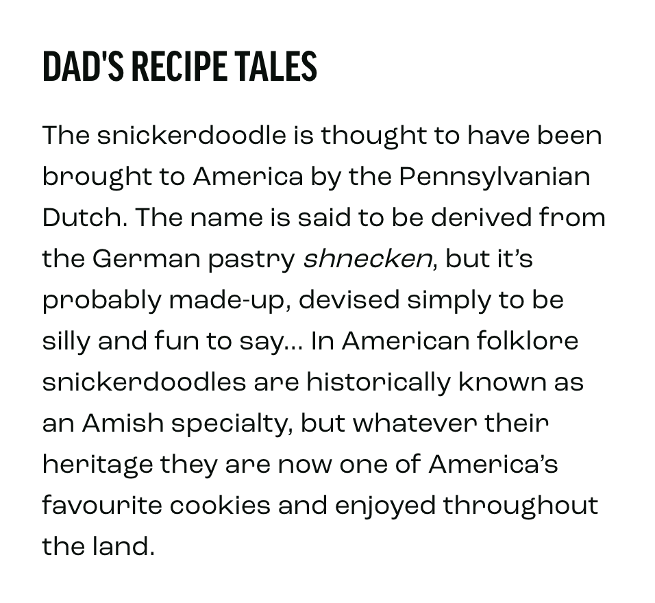 WhatDadCooked's tweet photo. It's cold, let's get baking! Fun recipe to make with the children or grandchildren. Take your pick from four different snickerdoodle cookie flavours!

Snickerdoodle Dandies!👇
https://t.co/vkvX5evCb4

#Snickerdoodle #Recipe #Cookie https://t.co/jz3enXSDbo