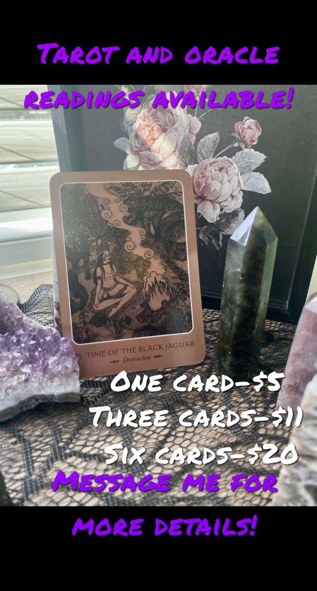 sammyfallenn's tweet photo. I’m still offering readings! Message me if you’re interested! Anything is appreciated! https://t.co/jxzhny6RfW