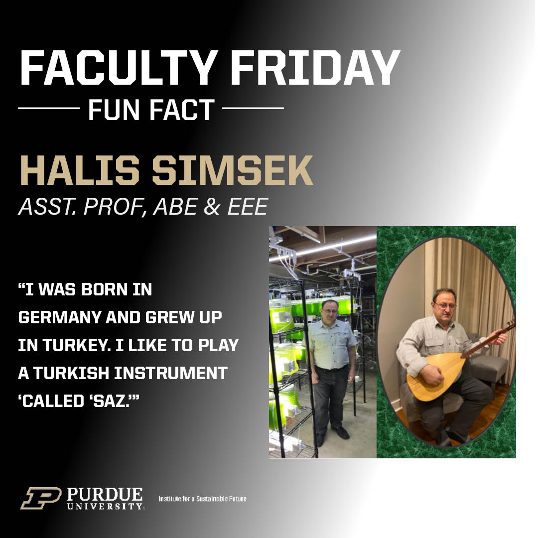 Today's Faculty Fun Fact Friday features @PurdueABE's Halis Simsek @Halis22, who joined @PurdueEEE in 2021.  He researches #wastewatertreatment, #waterquality, #harmfulalgalblooms, and #agriculturalstructures. Welcome, Halis!