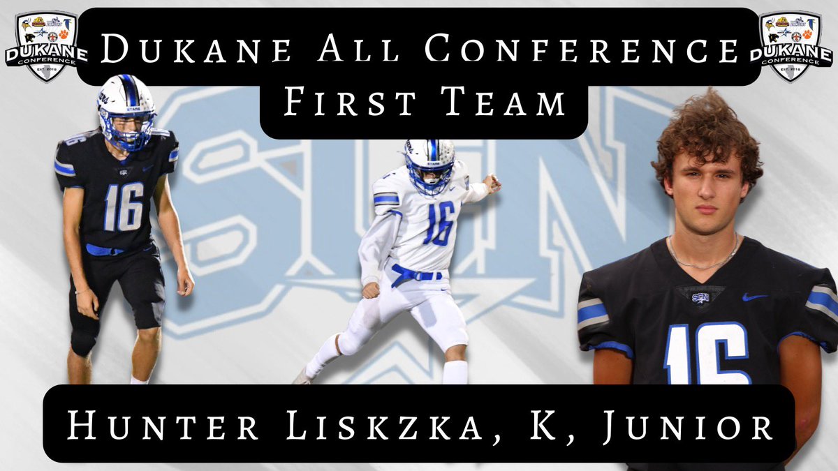 SCNFBOFFICIAL's tweet photo. 🥇1st Team @dukane 
🏈@LiszkaHunter 
25 touchbacks 8FG long 47
Perfect In career in PAT 💯 
Punter long 70 
@SCNFBplayers @Cover4SCN @scn4th_Phase https://t.co/Jfgbpiwk5D