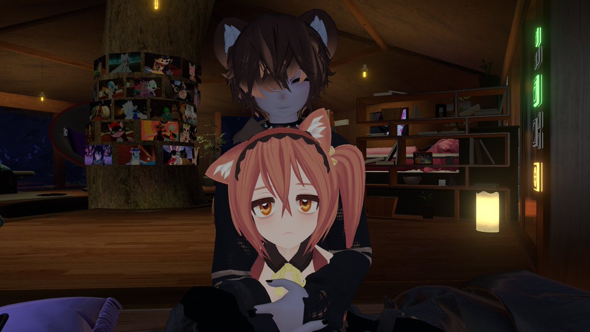 Fire_okami_misa's tweet photo. Me and my partner @TheBluHeartless in vrchat awuuu 💙💙💙💙
(credit to who made the avatars they look really cute )
#anime
#animecouples
#animevr
#vr https://t.co/e5Ukw3zmAv