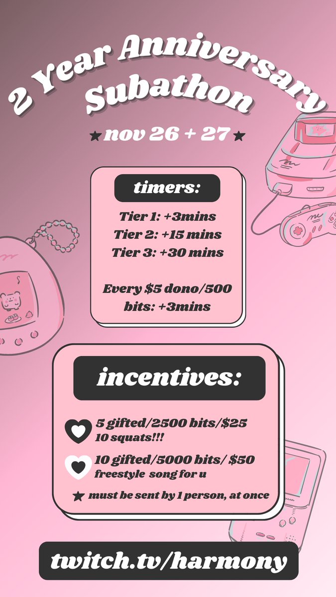 harmony… on Twitter: "2 year stream anniversary tomorrow at http