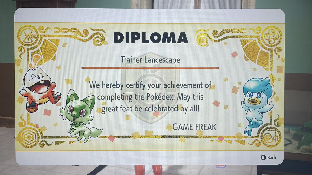 Lancescape_Life's tweet photo. What can I say, I loved this game. Beat both in a week and captured all 400. https://t.co/9nYaoCynDq