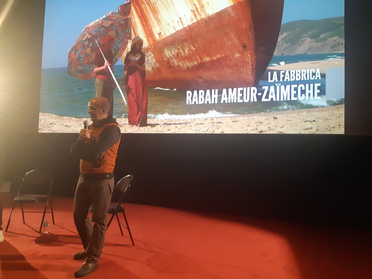 geoffreynabavia's tweet photo. Les #Entrevues @FestivalBelfort Après la projection de Bled Number One, les mots du maître #RabahAmeurZaimeche. La Fabbrica. .@Toutelaculture https://t.co/9AD5Bm5f1E