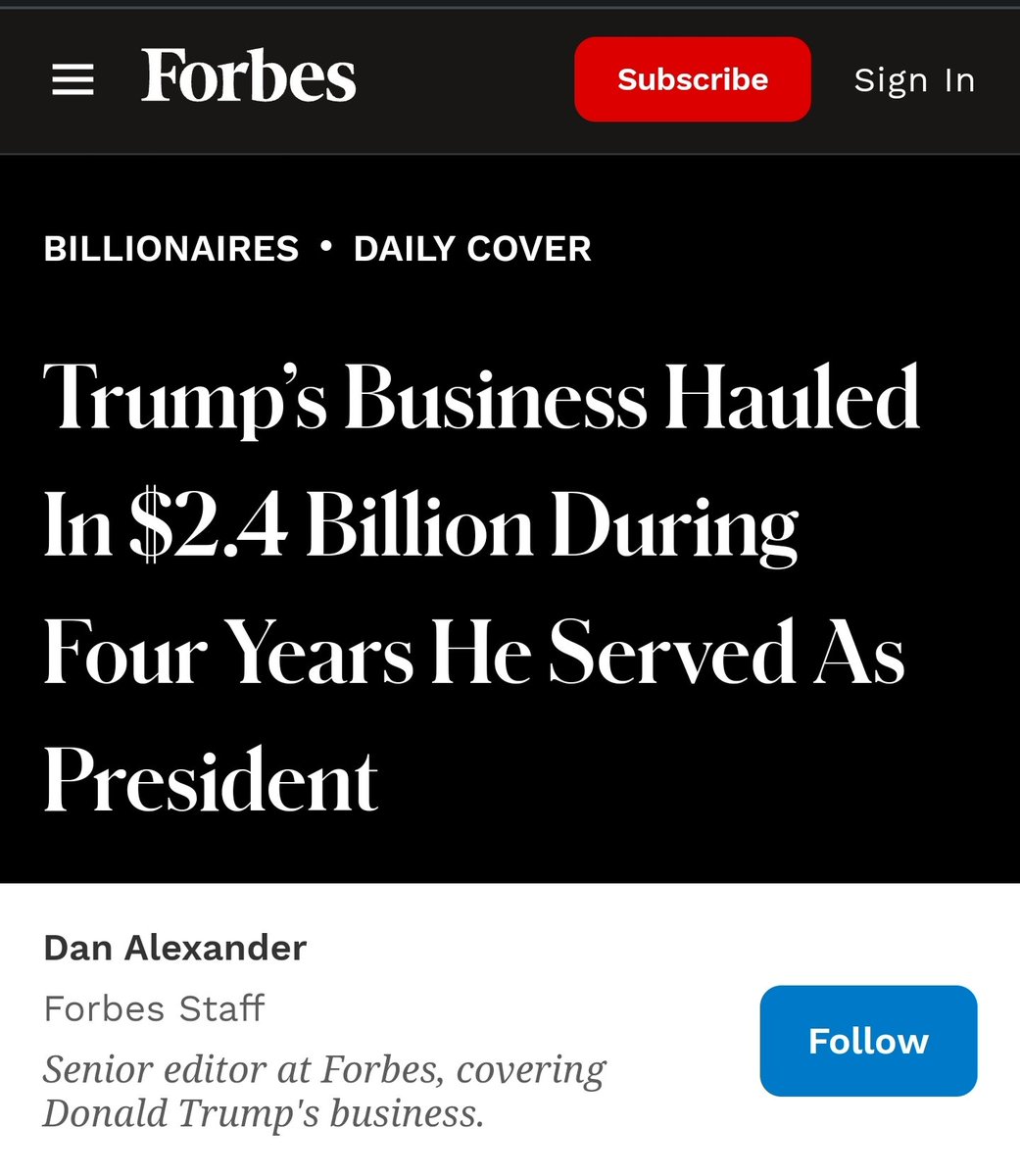 WW_14's tweet photo. @brown_inspector @pecsalmon @dbongino Name the charity he donated it to... but you are right he didn't take the $400k salary, he didn't need to when he profitted off of taxpayer money to a much larger scale. https://t.co/4aNscMCn2f