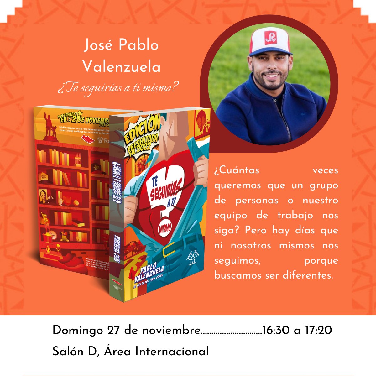 ¡Este domingo se estará presentando por primera vez una edición limitada de nuestro próximo lanzamiento!

#FokusBuk #TeSeguiríasATiMismo #FILGuadalajara #FeriaDelLibro #27deNoviembre #LanzamientoEditorial #Libros #Guadalajara