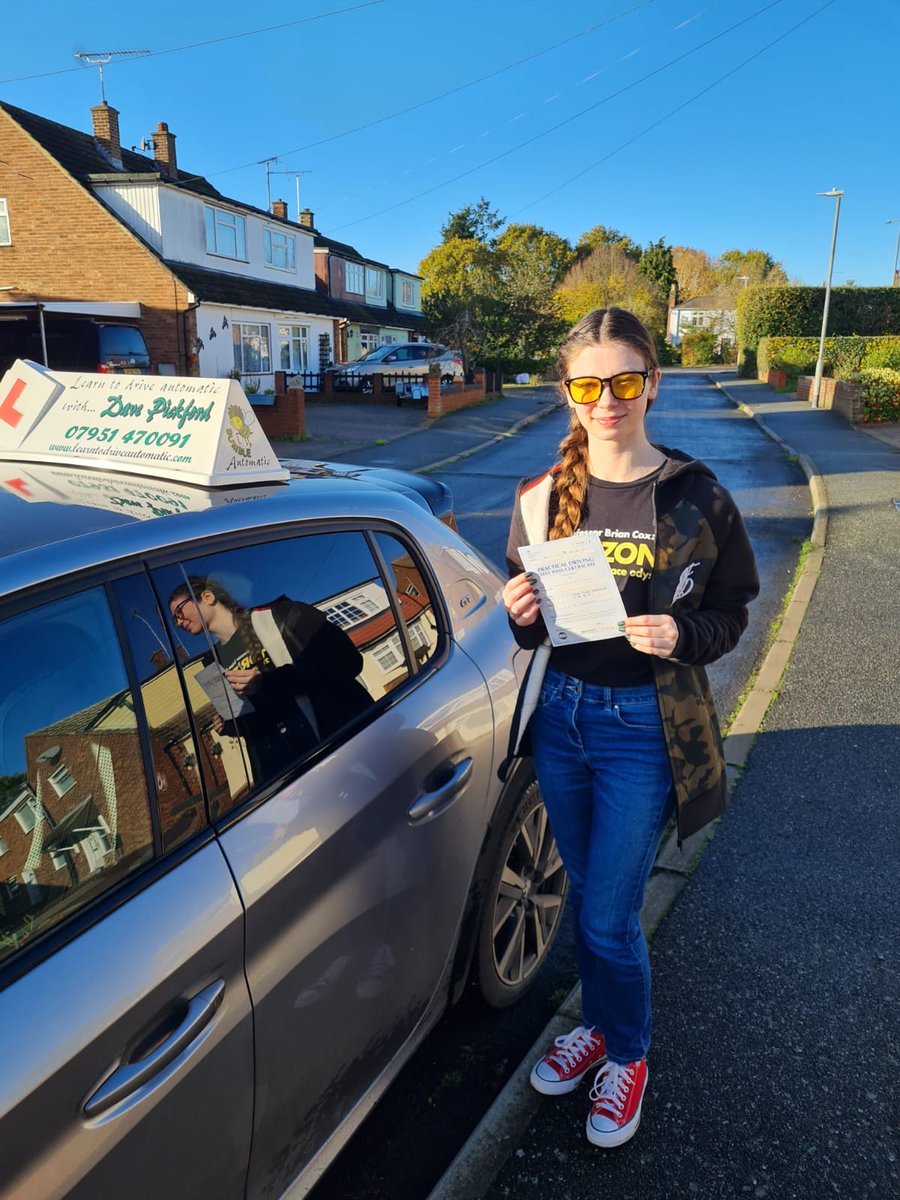 L2Driveauto's tweet photo. #Congratulations to Dannica who #Passed her #Drivingtest this morning at Colchester in #Bumble Well done &amp; #StaySafe #Learntodrive #Automatic #Drivinglessons #Colchester #Clacton #Waltononthenaze #Frinton #Essex #Learntodriveautomaticwithdavepickford 
https://t.co/wZV1n8Ip3t https://t.co/loW0aNcy3K
