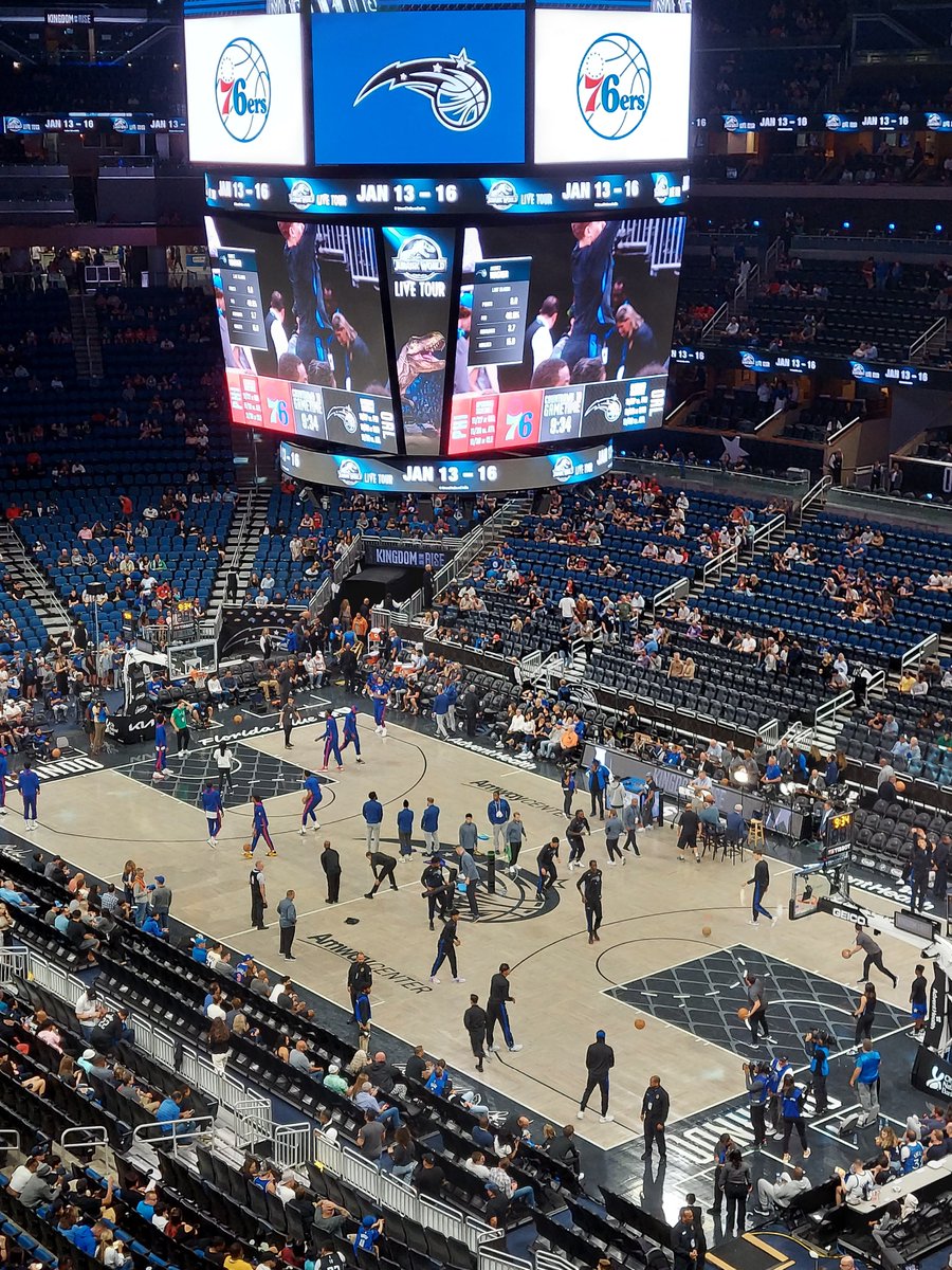 Everyone missing for the Sixers at 
<a href="/OrlandoMagic/">Orlando Magic</a> tonight but excited to get my first look at Banchero in person this season! #MagicTogether #Magic30 #OrlandoMagic #Banchero