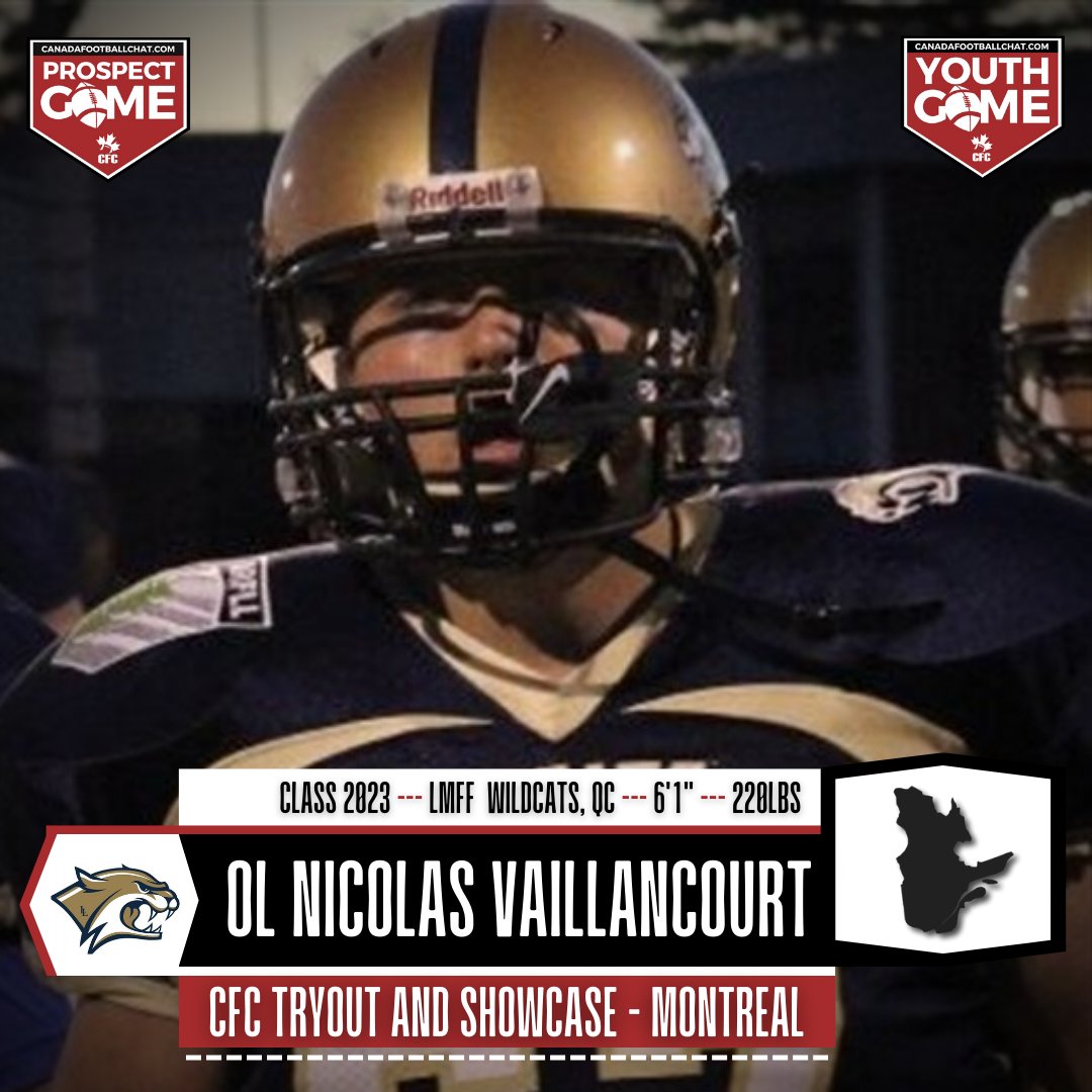 chatfootball's tweet photo. #CFCTS Feature: Class of 2023 OL Vaillancourt ready to work in Montreal ... https://t.co/LQIBJmfIdm
"I want to see who I have to compete against to play, and I want to see what I am able to do in a showcase environment."
REGISTER NOW ▶️ https://t.co/02r0EQu7AB https://t.co/JVqkUatdka