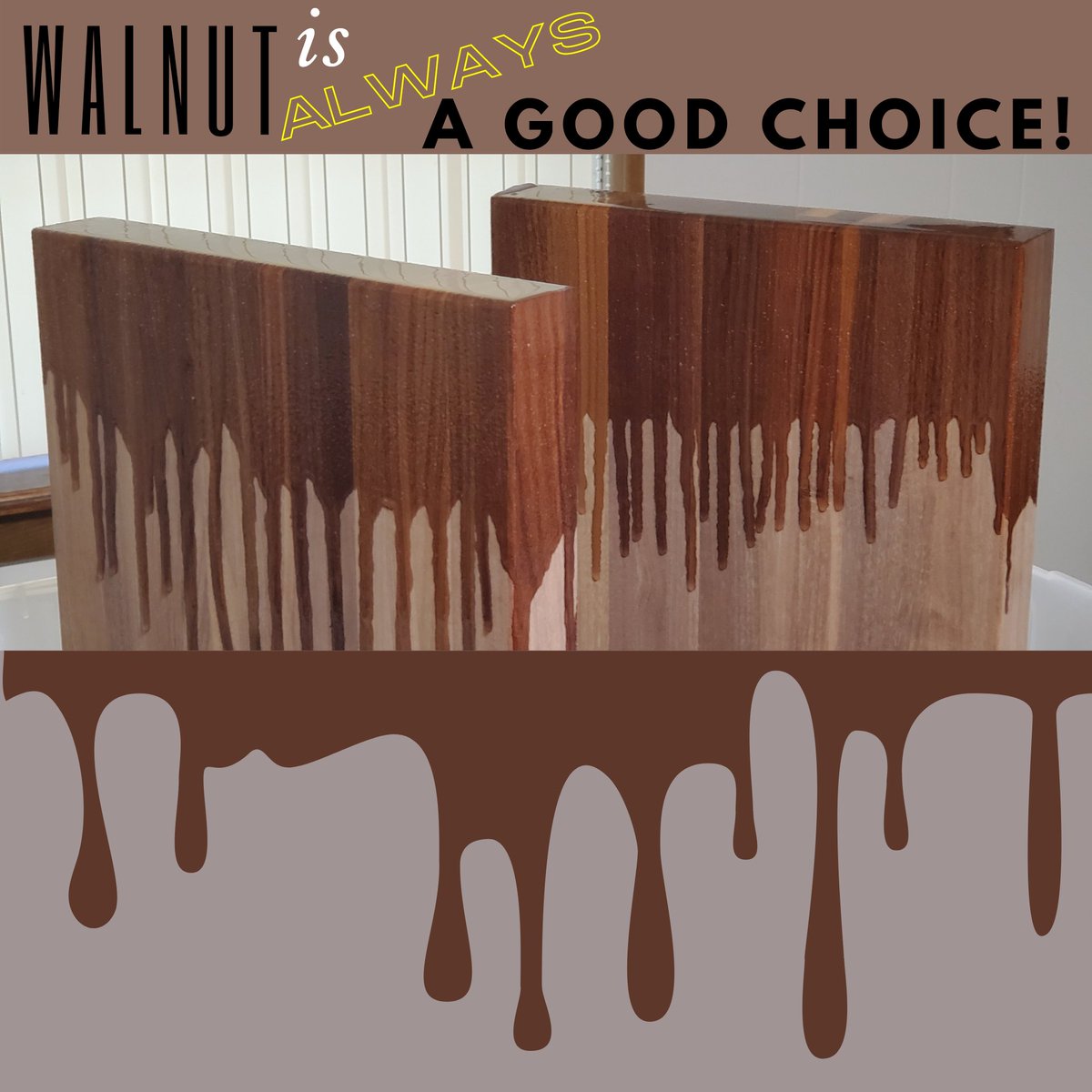 ChriSkrobarczyk's tweet photo. Walnut is always a good choice! 
#CSCarpentry #walnut #cuttingboards #MadeInUSA https://t.co/1ZO9ztXoTc