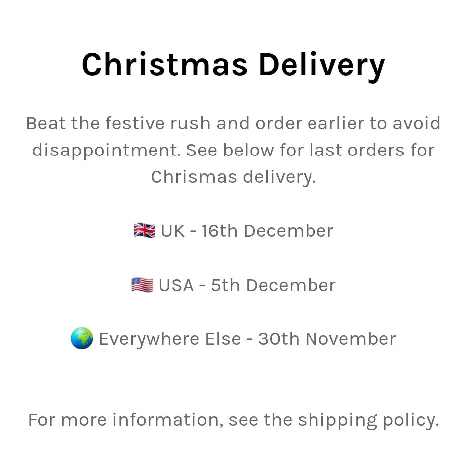 TheFrontlineCo's tweet photo. Last order dates for Christmas Delivery! Sale now on in store this weekend only! https://t.co/Pw2OIdn1Yd #military #army #militaria #militarycollector #ww2 #wwii #reenactor https://t.co/g0qzfzssGI