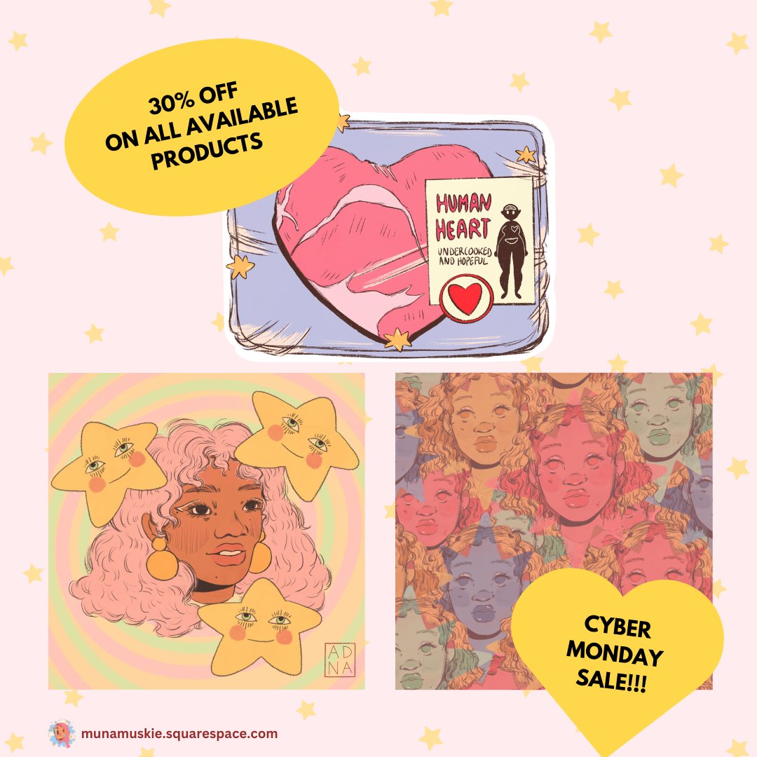 munamuskie's tweet photo. 30% off all available products! CYBER MONDAY https://t.co/uvqysXmKzd