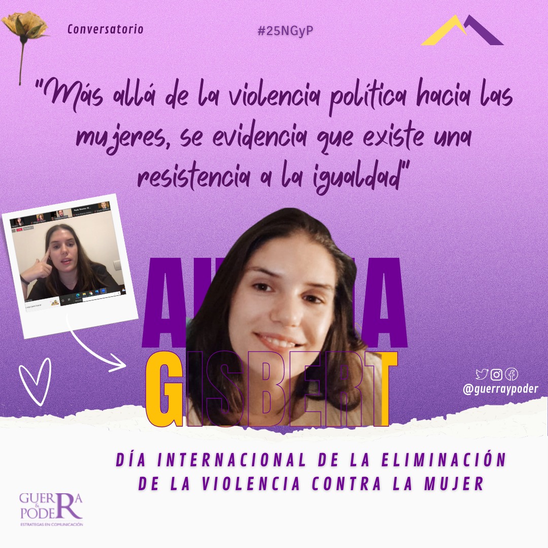 Día internacional de la eliminación de la violencia contra la mujer ♀️

"Más allá de la violencia política hacia las mujeres, se evidencia que existe una resistencia a la igualdad"

- Aitana Gisbert 

Sigue la transmisión en vivo 🔴: fb.watch/h0YC_eFN7w/

#25N #25NGyP