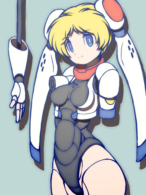 人形使いMIMIさん。私も遊んだことはないのですがプラレス三四郎?(例えも古いな!) #人形使い #格ゲーキャラ描こうぜ 