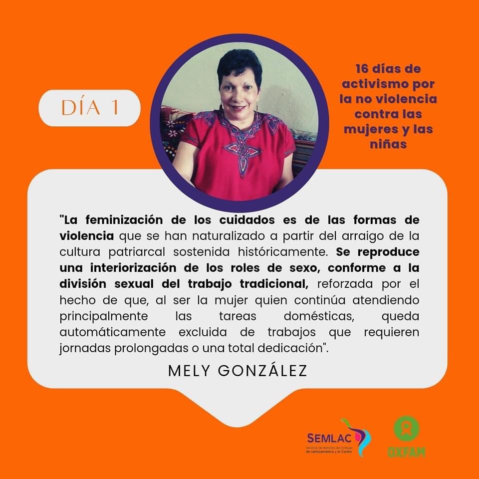 📅 DIA 1

📍El patriarcado genera, retoca y ajusta nuevos y viejos nudos que asfixian a las mujeres. En tiempos de crisis se recrudecen sus formas de control, se incrementa la sobrecarga, la dependencia y la anulación del trabajo femenino.