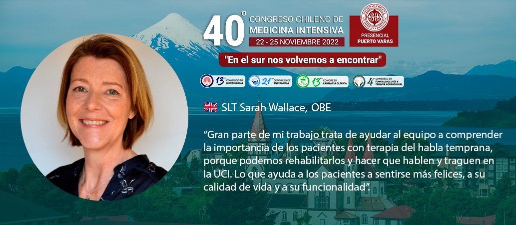 ¡Finalizamos nuestro Congreso Nacional de Medicina Intensiva 2022 con la SLT Sarah Wallace, OBE! ¡Agradecemos a los 915 asistentes que llegaron a Puerto Varas!