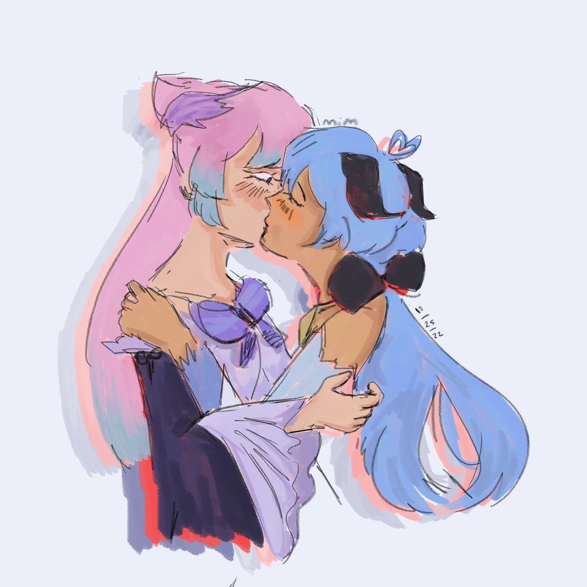 i think they should kiss #Ganyu #kokomi