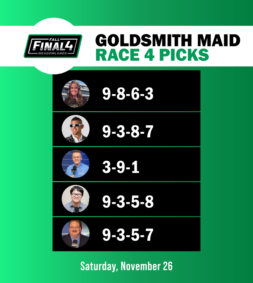 Meadowlands Racing on Twitter "Fall Final Four Finals picks from the