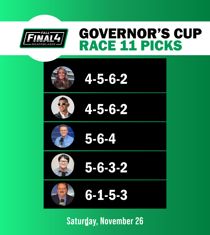 Meadowlands Racing on Twitter "Fall Final Four Finals picks from the