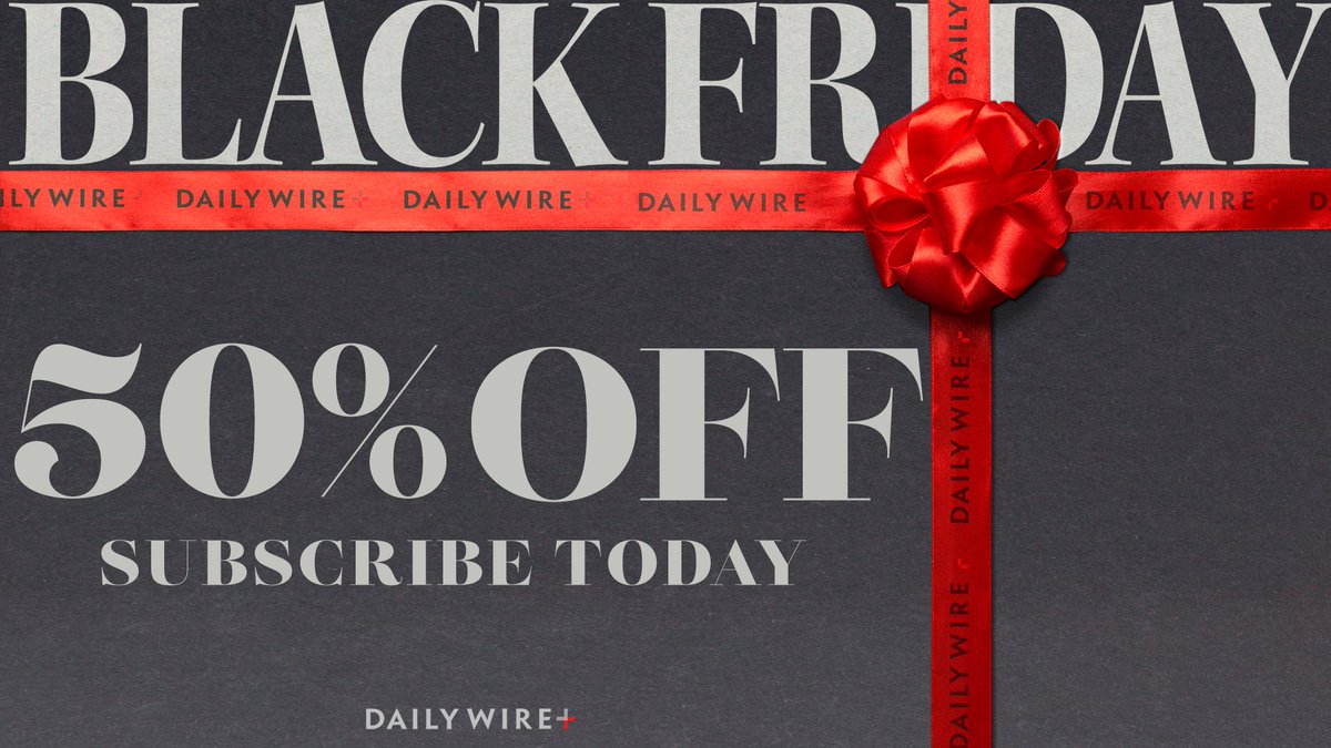DW Entertainment (@dailywireent) on Twitter photo It's the biggest sale of the year!
Get 50% off <a href="/dailywireplus/">DailyWire+</a> memberships by using code "DW50" at check out!
Don't wait, join here: bit.ly/3EYcPpp It's the biggest sale of the year!
Get 50% off <a href="/dailywireplus/">DailyWire+</a> memberships by using code "DW50" at check out!
Don't wait, join here: bit.ly/3EYcPpp
