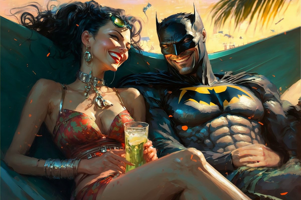 sejindoesart's tweet photo. So, Who makes a better couple? 

--
#playingwithAI #Batman #Superman #WonderWoman #love #WorkingwithAI #AIexperiments #Illustration #AIArtwork #FANART https://t.co/OTdvN6nIms