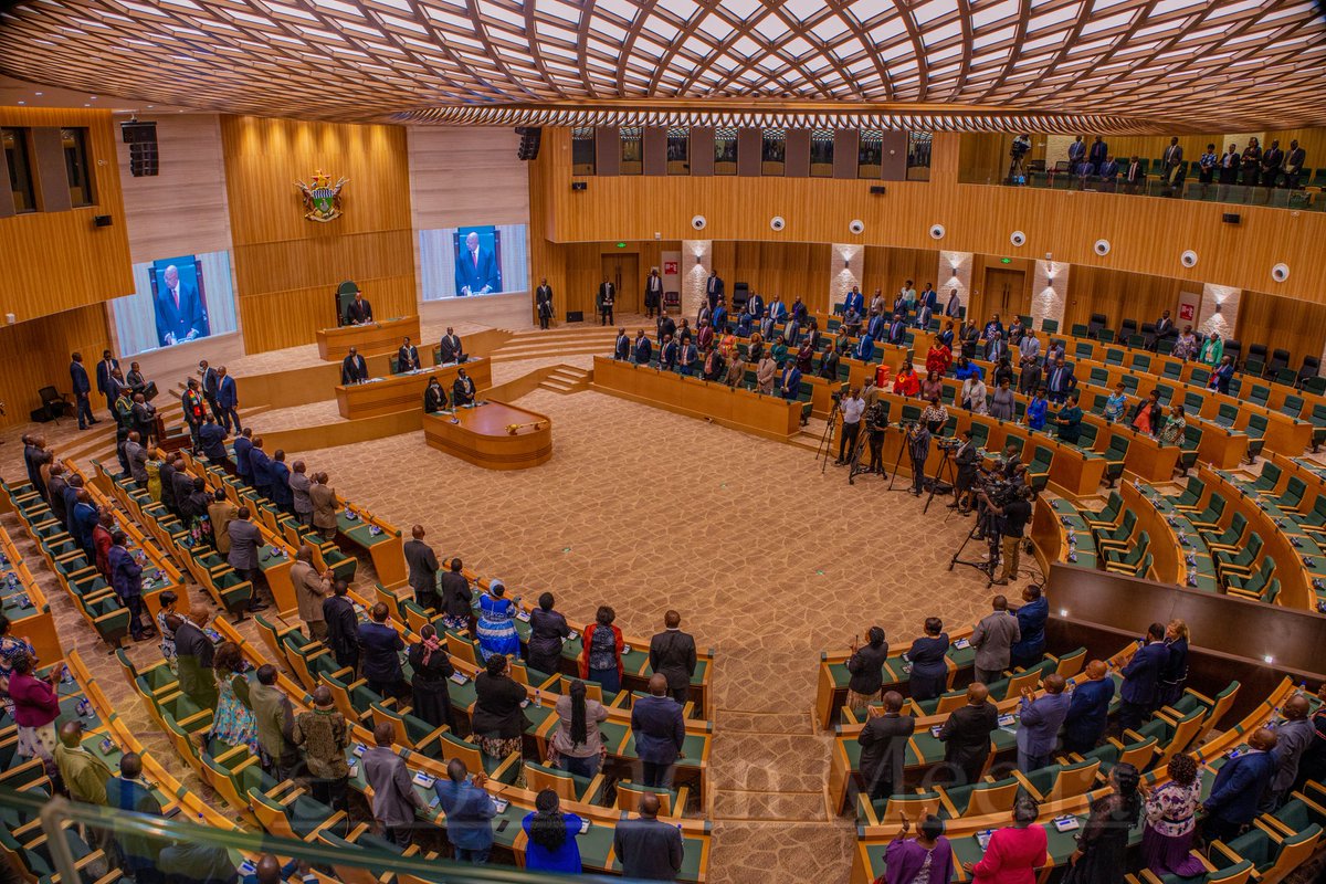 EDevolutionZw's tweet photo. Inside the new Parliament building in Mt Hampden.
#EDevolution #EDWORKS https://t.co/9LlMNQjHUj