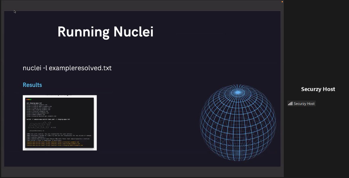 SecurzyHQ's tweet photo. What a well-demonstrated webinar on Nuclei - Writing Custom Templates by @shifacyclewala! For more such cybersecurity #webinars and #BootCamp join https://t.co/48urzQQmwj for free! #infosec #Pentesting #vulnerability #cybersecurity #security #ethicalhacking #Securzy https://t.co/IRejOxsR4C