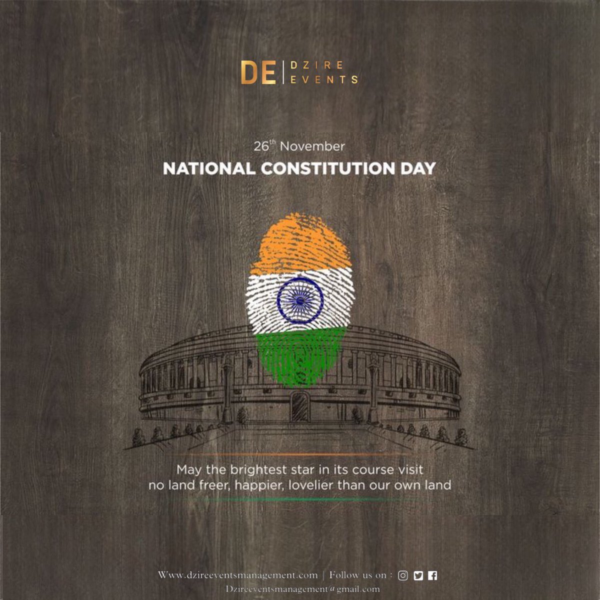 DzireEvents's tweet photo. On the occasion of Indian Constitution Day, we must thank all those people who created this important thing for our country.Dzire Events Wishing You Happy Indian Constitution Day to all.
#teamdzireevents #ConstitutionDay #NationalConstitutionDay #ConstitutionDayOfIndia https://t.co/NrdoY6ADIJ