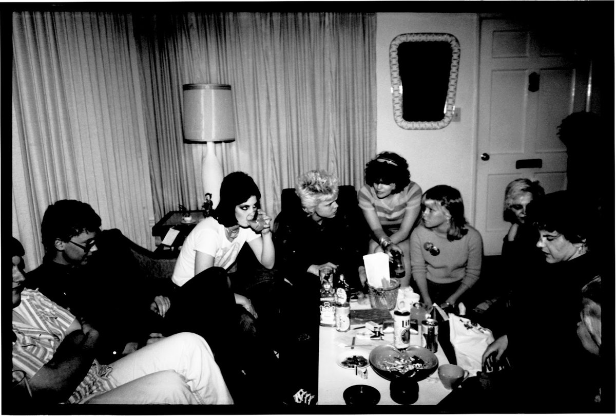 PunkRockStory's tweet photo. A night at Joan Jett's house circa 1978. L to R: Brad Dunning, Joan Jett, Billy Idol, Pleasant Gehman, Wendy Bowie, Lorna Doom and Darby Crash of The Germs. Photo: Theresa Kereakes
#punk #punks #punkrock #womenofpunk #lapunkrocker #history #punkrockhistory https://t.co/yust7YlAwo