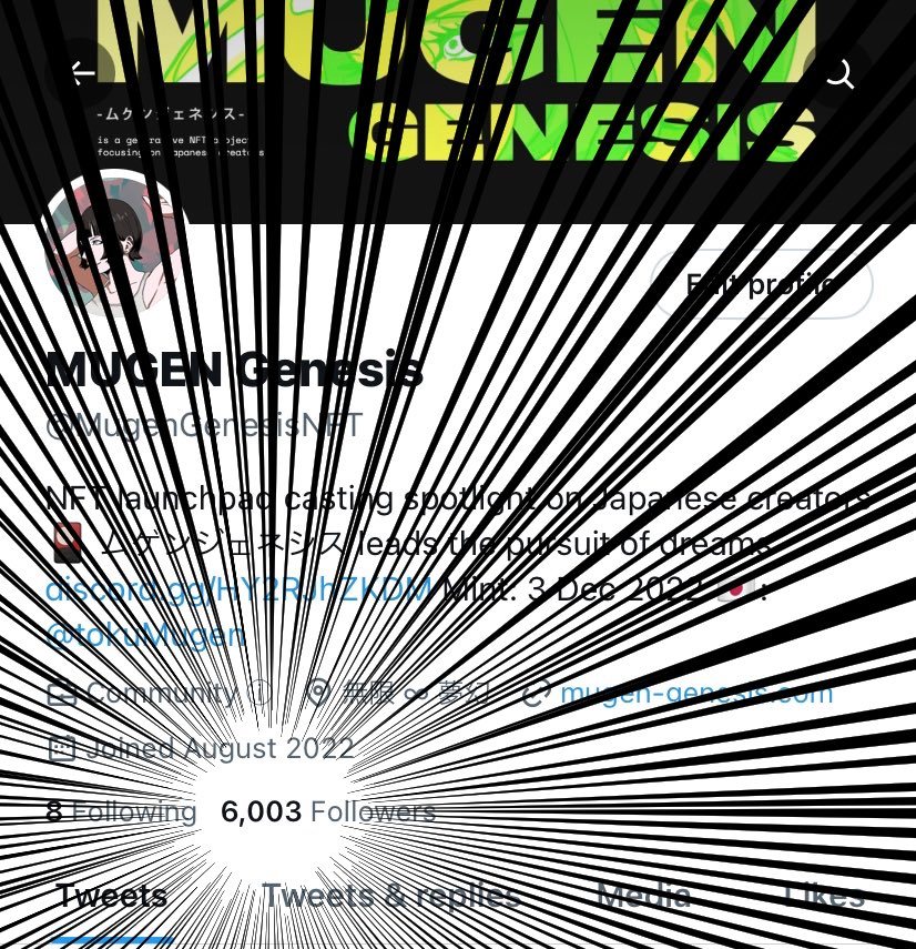 Followers hit 6000🎉

1000 increased within 10 days😃

I’m looking forward to mint date on 3 December‼️