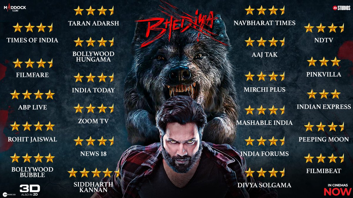 ManuSenva's tweet photo. Wow... I really like Bhediya is creating so much hype! Trust me, you will love it &amp; all its plot twists! 🐺🔥#BhediyaWinningHearts https://t.co/5DpCdQd67q