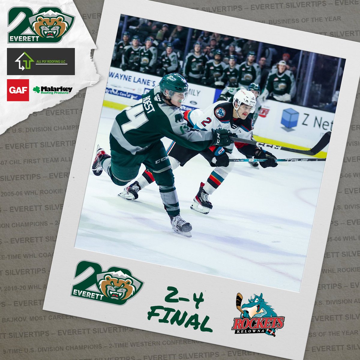 WHLsilvertips's tweet photo. Final from Everett, better luck next time!

#ForEverett https://t.co/pXutL9zoaP
