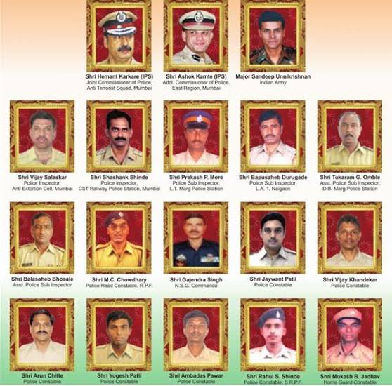 NsuiRavenshaw's tweet photo. Tributes to the warriors who defended the nation during the 2008 Mumbai terrorist attack

The nation will never forget their sacrifice &amp; martyrdom 🙏

#MumbaiTerrorAttack 
#MumbaiAttacks
#nsuiravenshaw https://t.co/rvJ8yNl0rc
