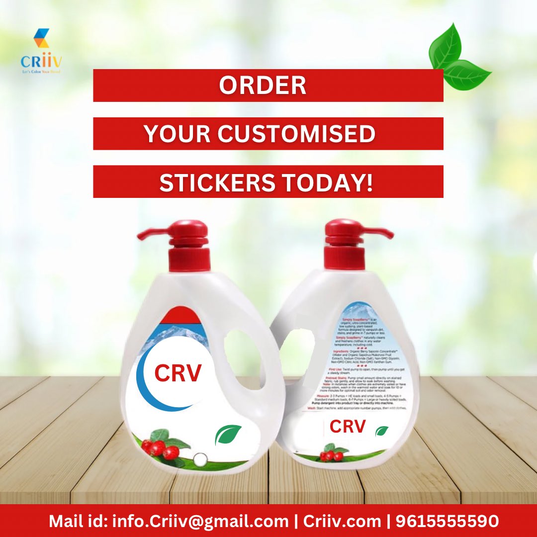 criiv_india's tweet image. We create labels that suit your products.

.
.
For more details please visit our website Criiv.com or call us @ 09615555590

.
.
#criivindia #productlabels #stickerprint #primiumquality #labelsprinting #label #labels #labelling #paperlabels #productpromotion #custom