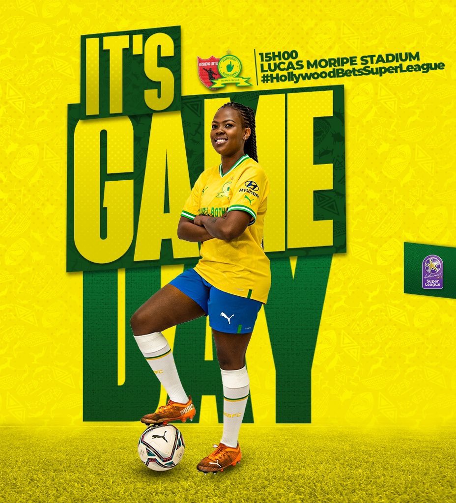 🚨LAST OFFICIAL GAME FOR SEASON ‘22🚨 🏆 #HollywoodbetsSuperLeague ⚽️ Richmond United VS Sundowns Ladies 📆 26 November 2022 🏟 Lucas Moripe Stadium 🕢 15H00 📺 @Official_SABC1 Re:Tickets will be issued meters away from the gate! #SundownsLadies #HollywoodbetsSuperLeague