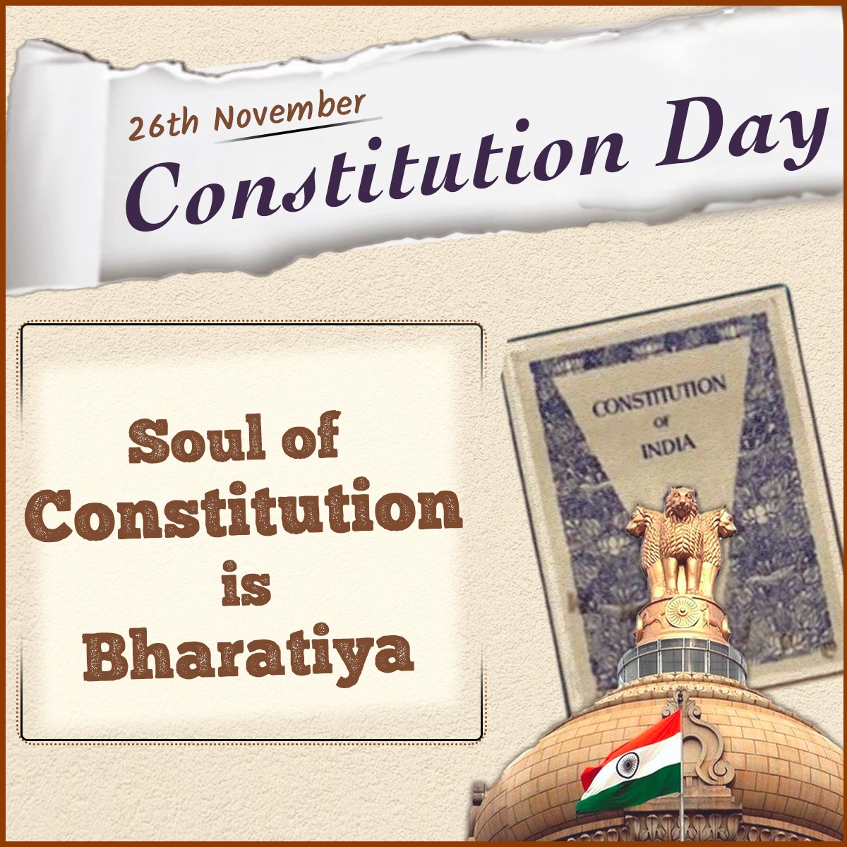 mohit79766's tweet photo. Historical illumination in our Constitution provides a clear message about continuum and connection to our Cultural roots. 

It is the only Constitution which has illustrations, and, no other Constitution has such features. 

संविधान भारत की आत्मा #ConstitutionSoulisBharatiya https://t.co/93hlNaQCFZ