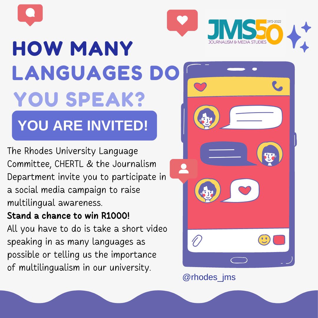 AntheaAdams6's tweet photo. Celebrating the exemplary work ethic and commitment to the #academicproject of @Rhodes_JMS colleagues who are nurturing #journalismstudents into #industryleaders and #rolemodels.
#journalismmatters
#linguisticjustice #multilingualismmatters https://t.co/v6FC6SFMMy