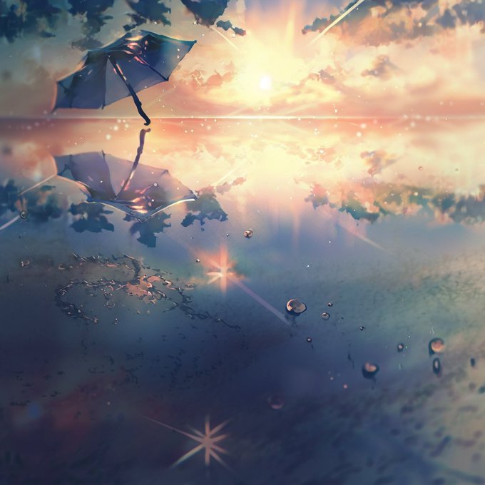 水溜まりのtwitterイラスト検索結果