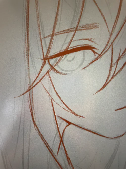 お早うございます昨日の夜中から何度も下書き描き直してるんだけど納得いかない今日も何度も描き直してる上手く描けない成長したい....!#したがき #イラスト #wip #illustration#執念深め #めげないしょげない泣いちゃだめ 