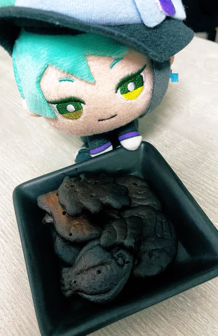 おはようございますただの興味本位ですいぞくかん焼いてみたら微妙なことになってしまった…。もはや炭 