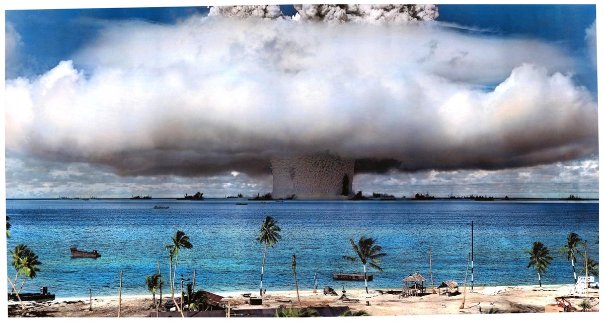 benjohn65's tweet photo. Nuclear bomb testing at Bikini Atoll #TestBaker #OperationCrossroads
https://t.co/vD1XrFPiDl https://t.co/pxQ0KPAPwr