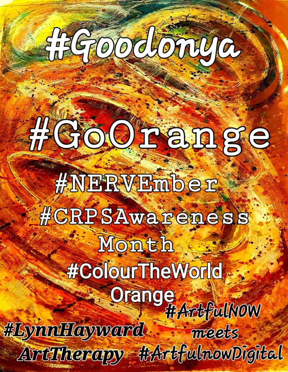 ArtfulnowStudio's tweet photo. #Goodonya @unitedadvocacy #GoOrange
#NERVEmber #NERVEr #nERVEr #NERVErgiveup #youvegotaNERVE #hehehe
#CRPSawarenessmonth
#CRPS
#CRPS2022
#Goodonya #GoOrange #ColourTheWorldOrange
#colouryourworldORANGE https://t.co/ssLSyXVa4D
