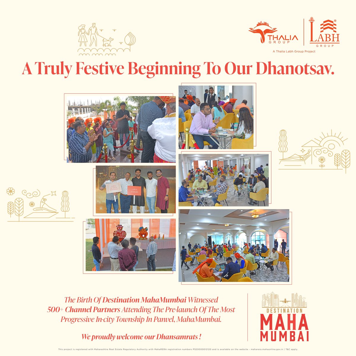 Xanadu_Realty's tweet photo. A brilliant start to our Dhanotsav, as we witnessed 500+ Channel Partners grace us with their presence only at Destination MahaMumbai. 

#DestinationMahaMumbai #Dhanotsav #ThaliaLabhGroup #InspiringMomentum #Showreel https://t.co/fXQdsPQJTK