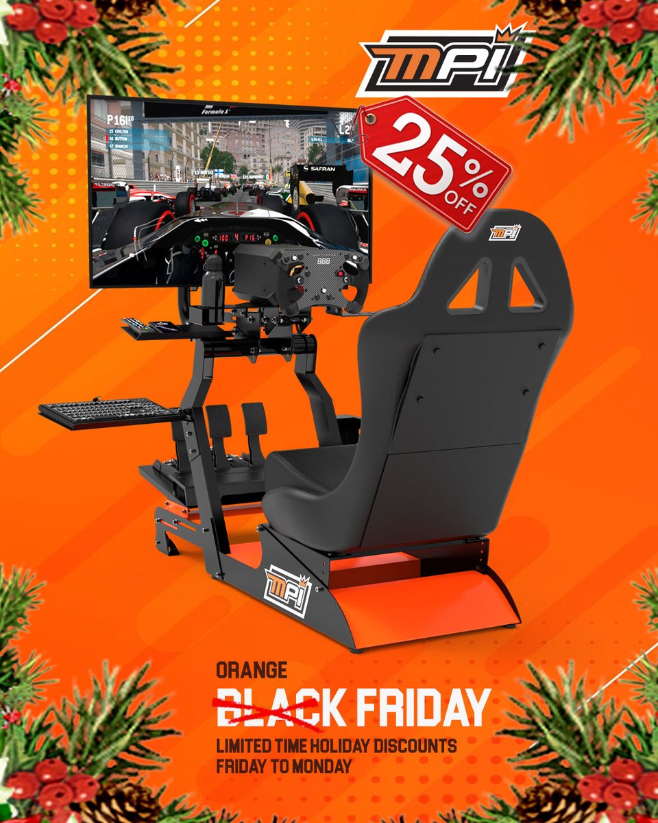 MPI_INNOVATIONS's tweet image. Calling all #simracers - if you're looking to save money on our #MPI #simmax chassis, take advantage of our #blackfriday special. We're offering up to 25% on select #maxpapisinnovtions items, including our SIMMAX chassis. #ispympi #mpidifference

maxpapisinc.com/product/mpi-si…