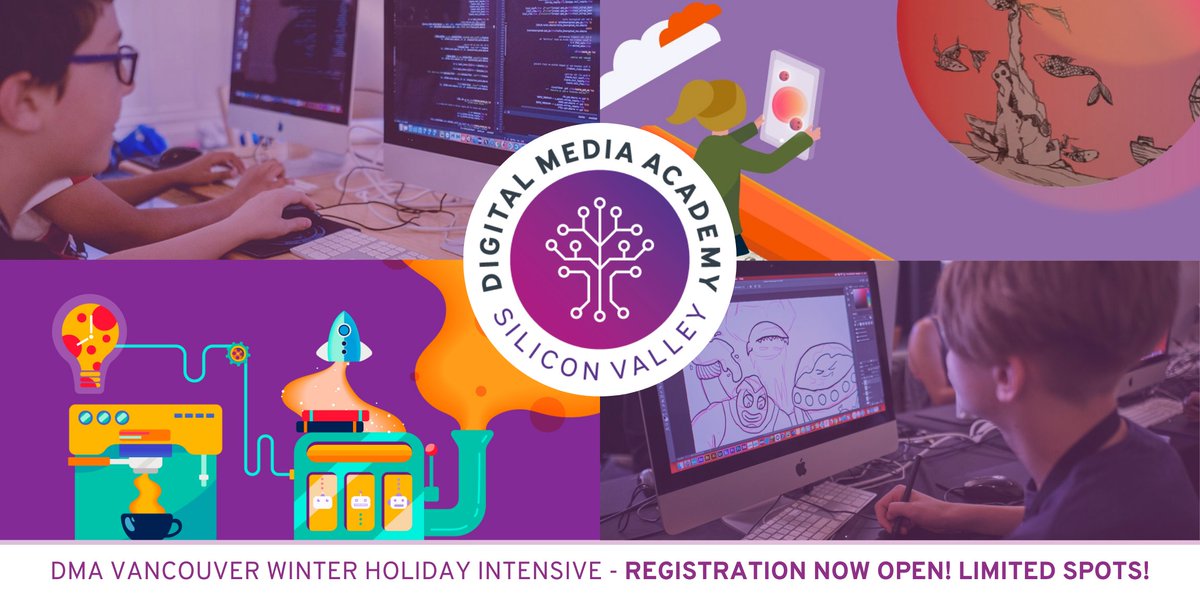DMA_van's tweet photo. DMA Vancouver brings back the “STEAM Holiday Intensive 2022”. Two amazing options:

⭐Meet The Future: AI &amp; Machine learning
⭐Stop Motion &amp; Computer Animation With Toon Boom Harmony 
Dec. 19th - 30th
https://t.co/JwKPJLKP2i
#ComputerScience #ArtificialIntelligence #animation #ai https://t.co/BpRHyVLSgM