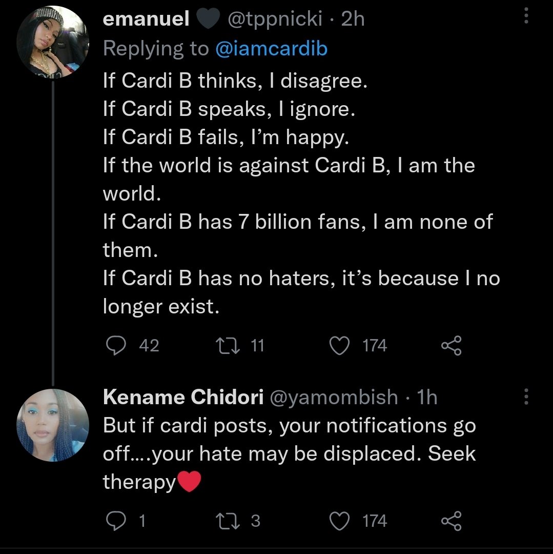 ipbuddy's tweet photo. @tppnicki @iamcardib i had the choice to make this a ratio and i chose not to ... have a nice day and know that i agree with u WHOLE HEARTEDLY https://t.co/FLSa6PWZu3