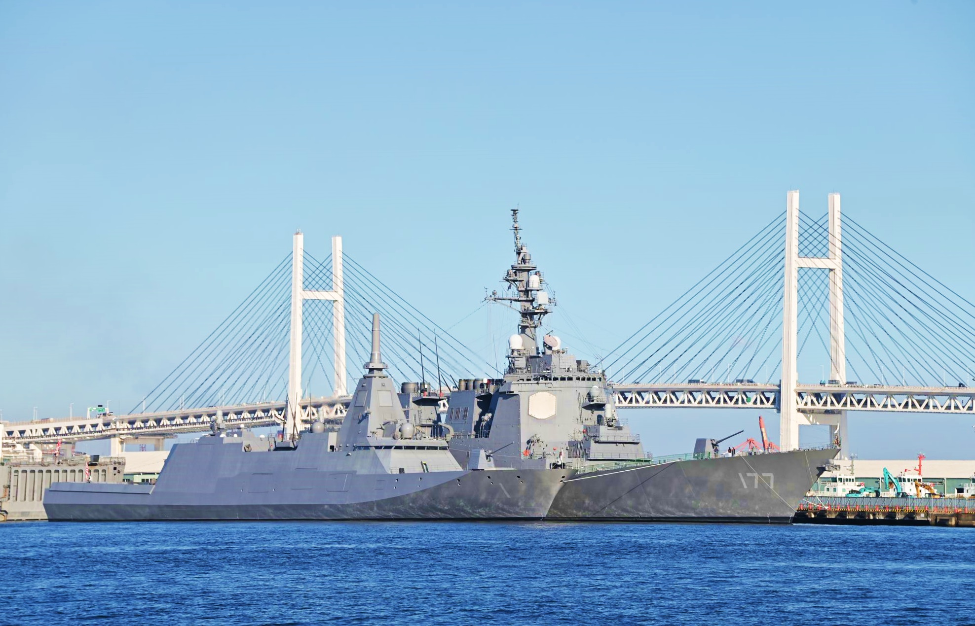 FFM護衛艦もがみ、のしろ、みくま、やはぎ進水記念絵葉書等